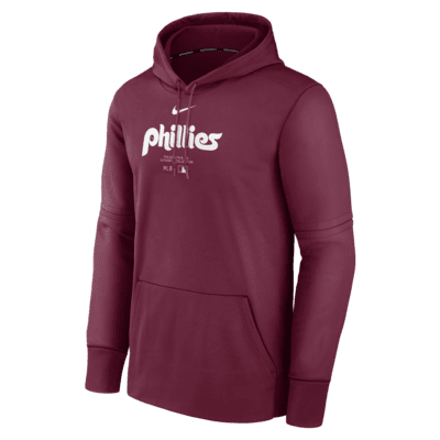 Philadelphia Phillies Authentic Collection Practice Men s Nike Therma MLB Pullover Hoodie. Nike